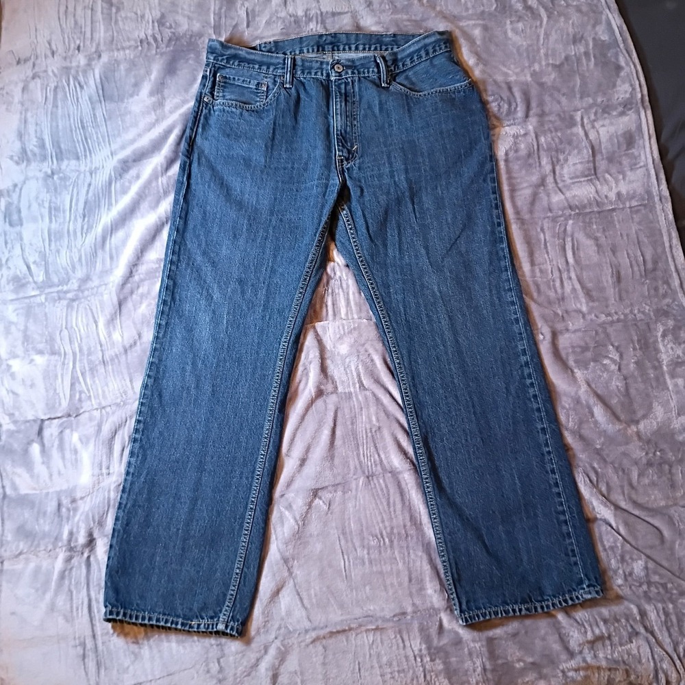 Levis 559 Relaxed Straight‎ Jeans Mens 38x34 Medium Wash Blue Denim 100% Cotton